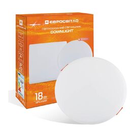 Світильник точковий Євросвітло LED-R-120-18 6400К без рамки