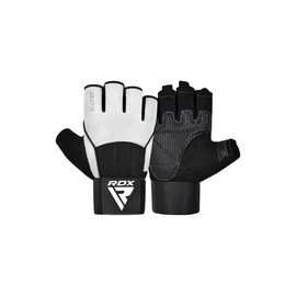 Рукавички для фітнесу RDX W3 with EVA Padding White L (WGS-W3W-L+)