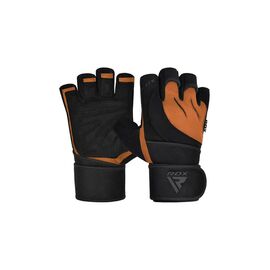 Рукавички для фітнесу RDX Micro Tan/Black Plus L (WGM-L4TN-L+)