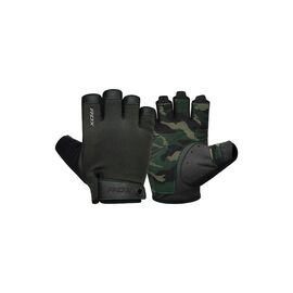 Рукавички для фітнесу RDX T2 Half Army Green Plus M (WGA-T2HA-M+)
