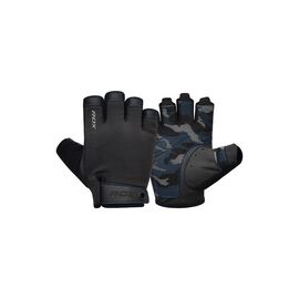 Рукавички для фітнесу RDX T2 Half Blue M (WGA-T2HU-M)