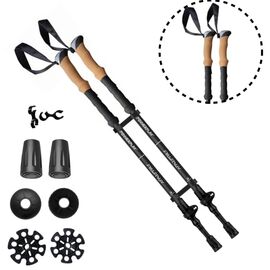 Треккинговые палки PowerPlay 9107 Friluftsliv Black/White 80-135 см (PP_9107_FRILUFTSLIV)