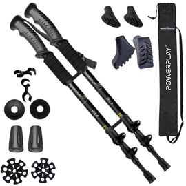 Треккинговые палки PowerPlay 9109 Fika Black/Yellow 60-135 см (PP_9109_Fika_Bl/Yellow)