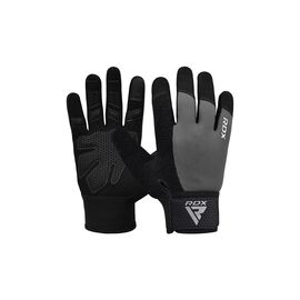 Рукавички для фітнесу RDX W1 Full Finger Plus Grey S (WGA-W1FG-S+)