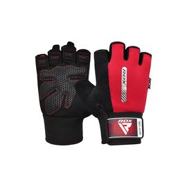 Перчатки для фитнеса RDX W1 Half Red S (WGA-W1HR-S)