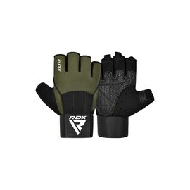 Рукавички для фітнесу RDX W3 with EVA Padding Army Green M (WGS-W3AG-M+)