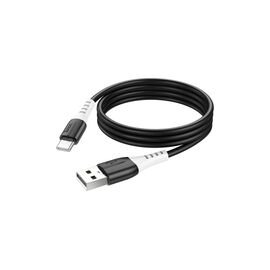 Дата кабель USB 2.0 AM to Type-C 1.0m 3A Black HOCO (6931474768575)