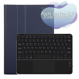 Чохол до планшета BeCover Keyboard+TouchPad Apple iPad Pro 12.9 2018/2021/2022 Deep Blue (712382)