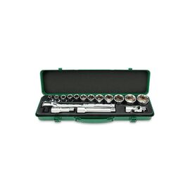 Набор инструментов Toptul с трещоткой 1/2" 16шт. (6-гр.) (GCAD1601)