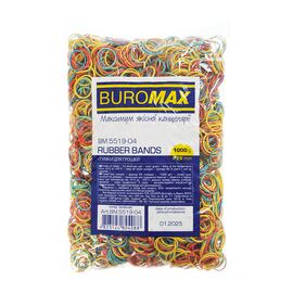 Резинки для денег Buromax 1000 г, ассорти, 25 мм (BM.5519-04)