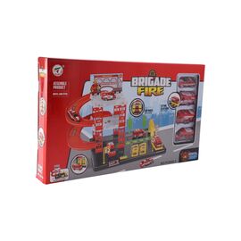 Игровой набор Playset пожарная станция в комплекте с 4 машинками BRIGADE FIRE (3858894672912)