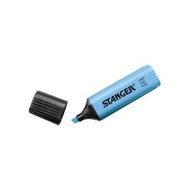 Маркер Stanger текстовый, 1-5 мм синий 10 шт (MARKER-TXT-STFLATB10)