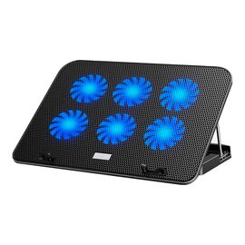 Підставка до ноутбука IceCoorel 10-15.6", 6*60mm 2500 RPM, 2*USB, 353x255x32mm, Black (A9)