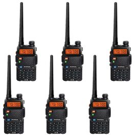 Портативная рация Baofeng UV-5R Black Six Pack комплект 6 шт (2200000758965)