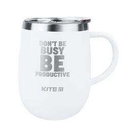 Поильник-непроливайка Kite Be productive термокружка 360 мл, белая (K22-378-03-1)