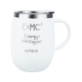 Поильник-непроливайка Kite Energy Milk Coffee термокружка 360 мл, белая (K22-378-03-2)