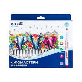 Фломастеры Kite Creative Superwashable 36 цветов (K-1154)