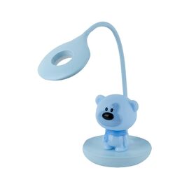 Настільна лампа Kite Bear LED з акумулятором, блакитна (K24-492-2-3)
