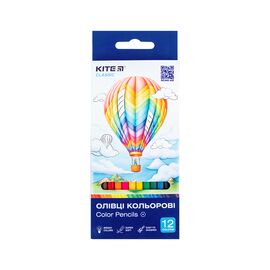 Карандаши цветные Kite Classic 12 кольорів (K-051)