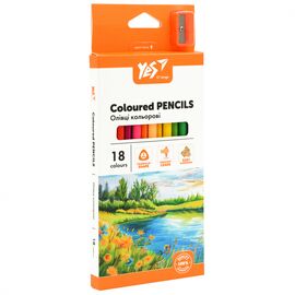 Карандаши цветные Yes Orange Line 18 кольорів з точилкою (290739)