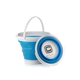 Ведро складное СИЛА силіконове 10 л blue (961004)