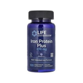 Вітамінно-мінеральний комплекс Life Extension Залізо, Iron Protein Plus, IronAid, 100 вегетаріанських капсул (LEX-16771)