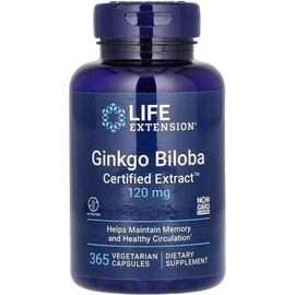 Витаминно-минеральный комплекс Life Extension Гинкго Билоба сертифицированный экстракт, 120 мг, Ginkgo Bilo (LEX-16583)