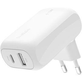 Зарядное устройство Belkin 42W USB-C PD PPS 30W USB-A 12W white (WCB009VFWH)