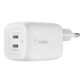 Зарядное устройство Belkin 65W 2хUSB-С GAN PD PPS white (WCH013VFWH)