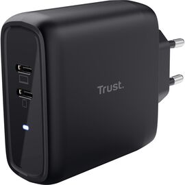 Зарядное устройство Trust Maxo 65W 2xUSB-C PD black (25380_TRUST)
