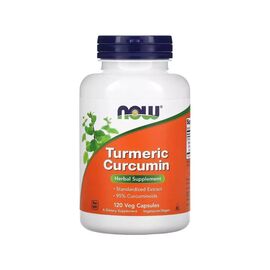 Травы Now Foods Куркума и куркумин, 665 мг, Turmeric Curcumin, 120 вегетарианских (NOW-04639)