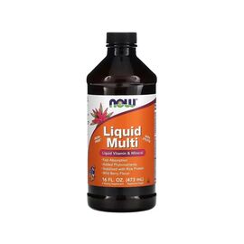 Мультивитамин Now Foods Жидкие мультивитамины и минералы, вкус лесных ягод, Liqui (NOW-03773)