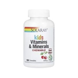 Витаминно-минеральный комплекс Solaray Витамины и минералы для детей, вкус вишни, Kids Vitamins & Mineral (SOR-04797)