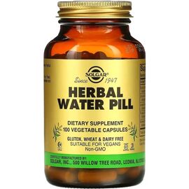 Витаминно-минеральный комплекс Solgar Мочегонное средство из трав, Herbal Water Pill, 100 вегетарианс (SOL-03947)