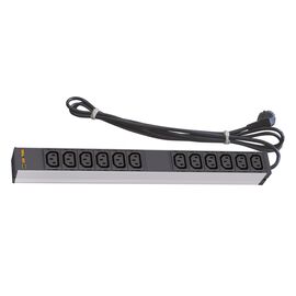 Силовой блок 19" 1U 12 розеток IEC C13, вилка Schuko, кабель 3м. Conteg (DP-RP-12-IECC13)