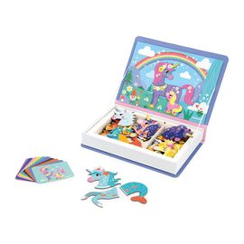 Развивающая игрушка Janod Магнитная книга Единорожки (J02584)