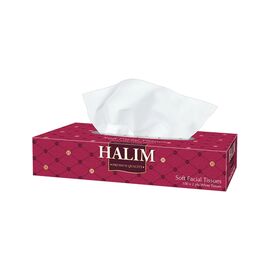 Салфетки косметические Halim 2 слоя 100 шт. (5904825069707)