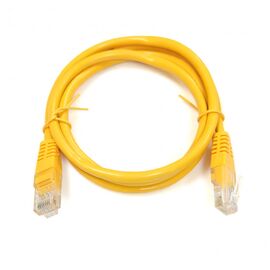 Патч-корд 0.5м, UTP, cat.5e, CU, 24AWG, yellow Kingda (KD-PAUT3050YL)