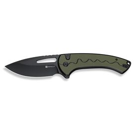 Нож Sencut Squiggy, Black/Green G10, Darkwash (S24082A-2)