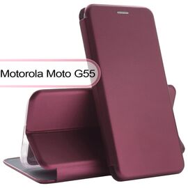 Чехол для мобильного телефона BeCover Exclusive Motorola Moto G55 Red Wine (713521)