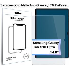 Стекло защитное BeCover Matte Anti-Glare Samsung Galaxy Tab S10 Ultra (SM-X920/SM-X926) 14.6" (713445)