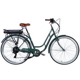 Электровелосипед Dorozhnik 28" eRETRO Vbr рама-19" 36B 12.5А*г 500Вт зелено-сірий 2025 (ELB-D-28-069)