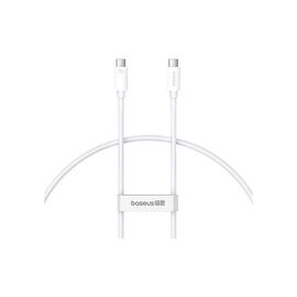 Дата кабель USB-C to USB-C 1.8m Superior USB4 Fast Charging 240W moon white Baseus (P10365200211-05)