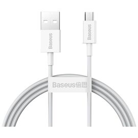 Дата кабель USB 2.0 AM to Micro 5P 2.0m Superior Fast Charging 2A white Baseus (CAMYS-A02)
