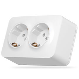 Розетка Videx BINERA IP20 наружная 2ая с заземлением белая (VF-BNS22G-W)