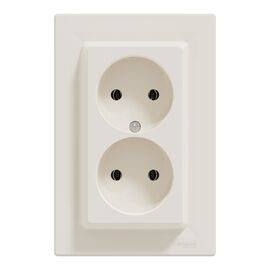 Розетка Schneider Electric ASFORA без заземления двойная крем (EPH9700123)
