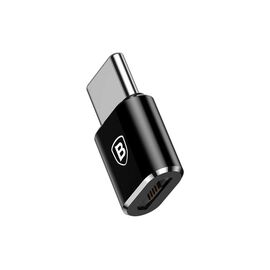 Переходник Micro USB F To USB-C M Adapter Black Baseus (CAMOTG-01)