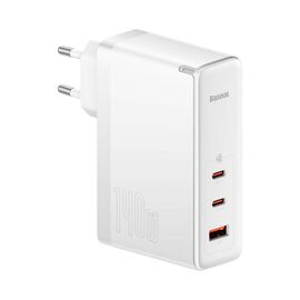 Зарядное устройство Baseus GaN5 Pro Fast Charger 2C+U 140W + Cable 1.0m Type-C 240W white (CCGP100202)