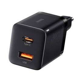Зарядное устройство Baseus Super Si Pro Quick Charger C+U 30W black (CCSUPP-E01)