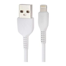 Дата кабель USB 2.0 AM to Lightning 1.0m 2.4A PVC X13 white HOCO (6957531061151)